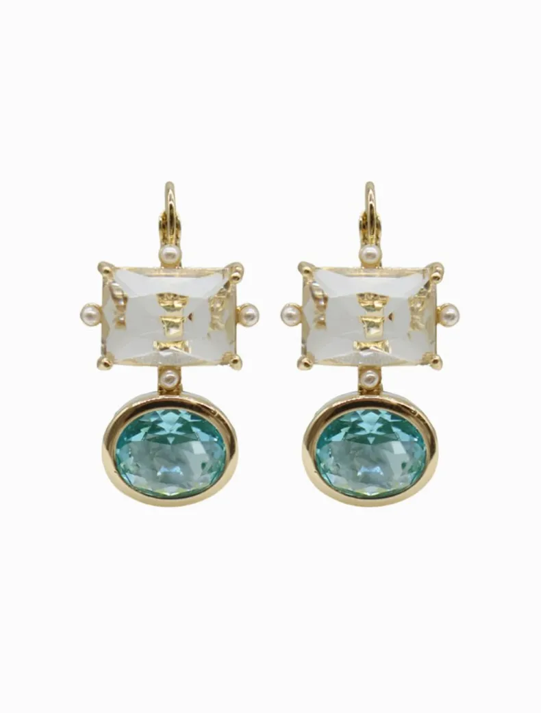 Symposium Daphne Aquarmarine Drop Earrings