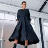 Tabby Long Sleeved Dress Black - FINAL SALE