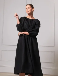 Tabby Long Sleeved Dress Black - FINAL SALE