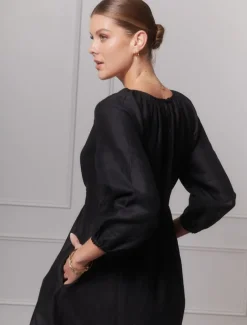 Tabby Long Sleeved Dress Black - FINAL SALE