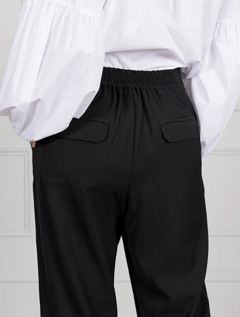 The Hendrix Cuffed Pants Black - FINAL SALE