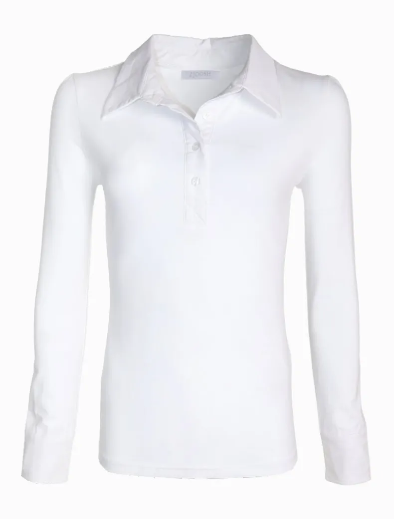 The Oliver Long Sleeve Top White