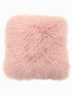 Tibetan Fur Cushion Blush