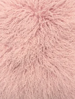 Tibetan Fur Cushion Blush
