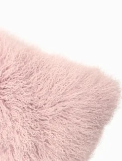 Tibetan Fur Cushion Blush