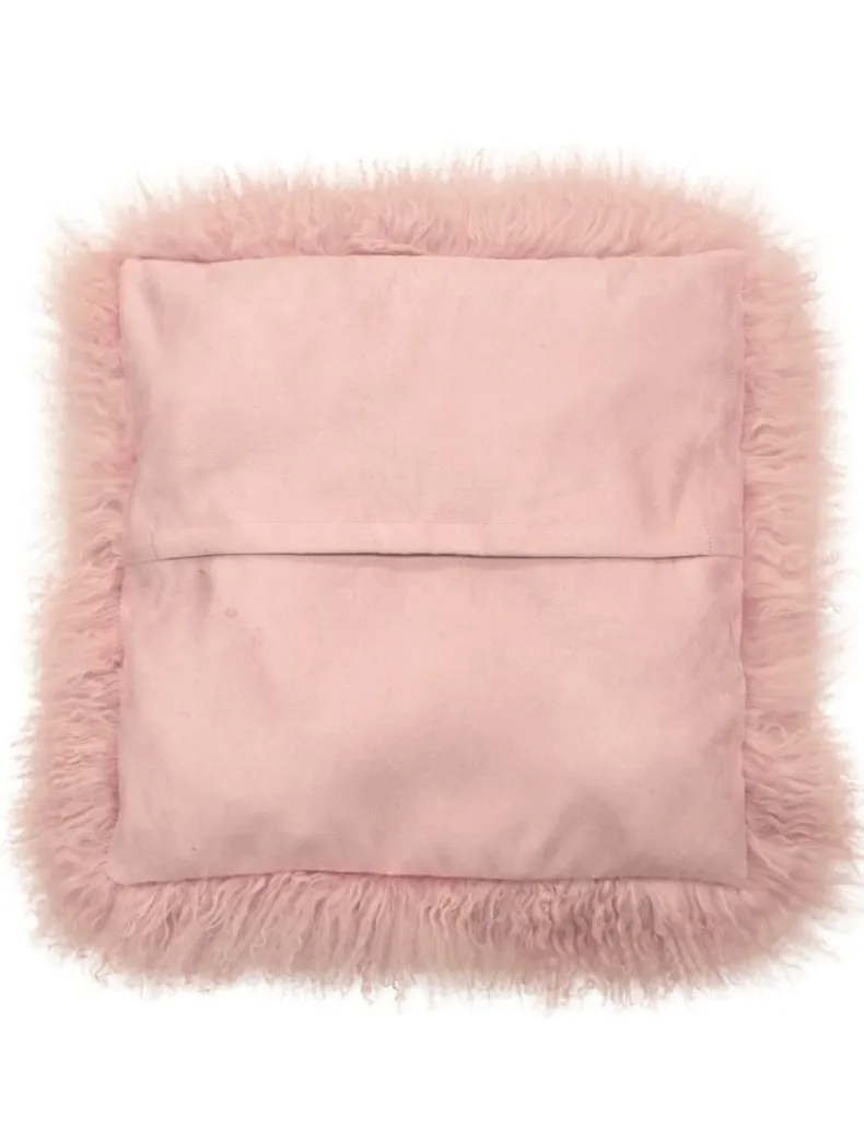 Tibetan Fur Cushion Blush