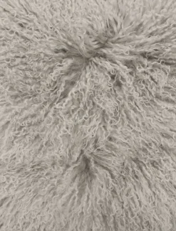 Tibetan Fur Cushion Grey