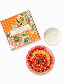 Tilleul Cedrat Soap and Dish Set