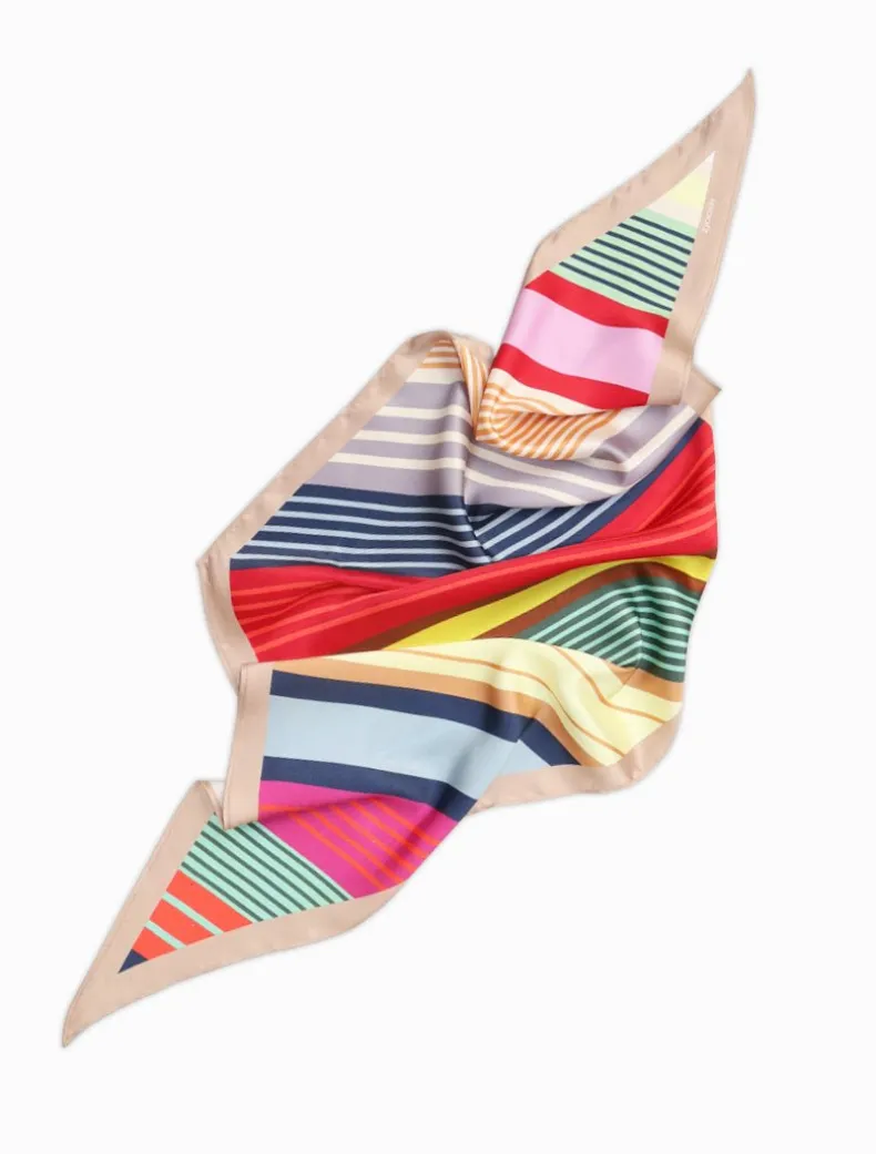 Trapezoid Scarf Bright Stripes