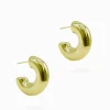 Tube Hoops Gold