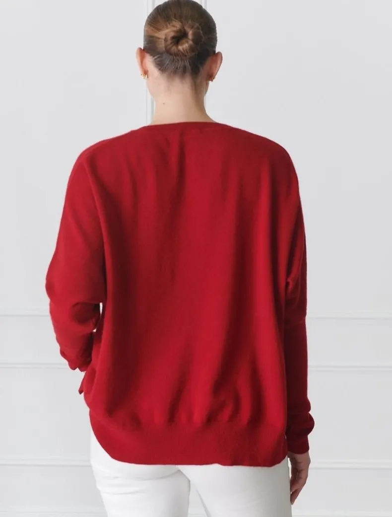 Vanessa Cashmere Jumper Rosewood