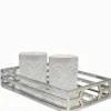 Vanity Trio Band Tray Silver