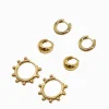 Varied Trio Of Hoops Gold