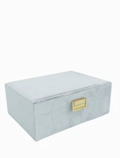 Velvet Jewellery Box Blue