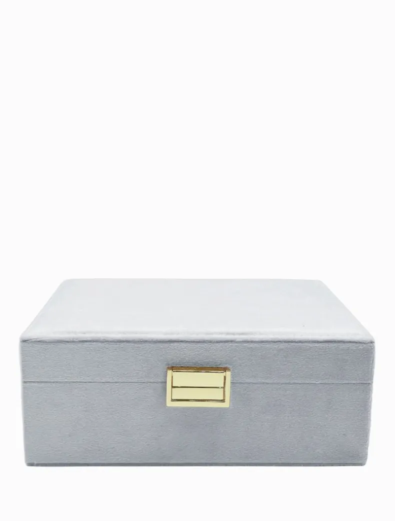 Velvet Jewellery Box Blue