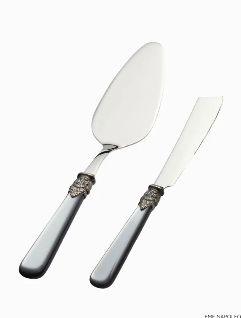 Verona 2 Piece Cake Server Grey