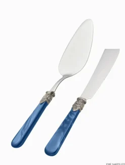 Verona 2 Piece Cake Server Blue