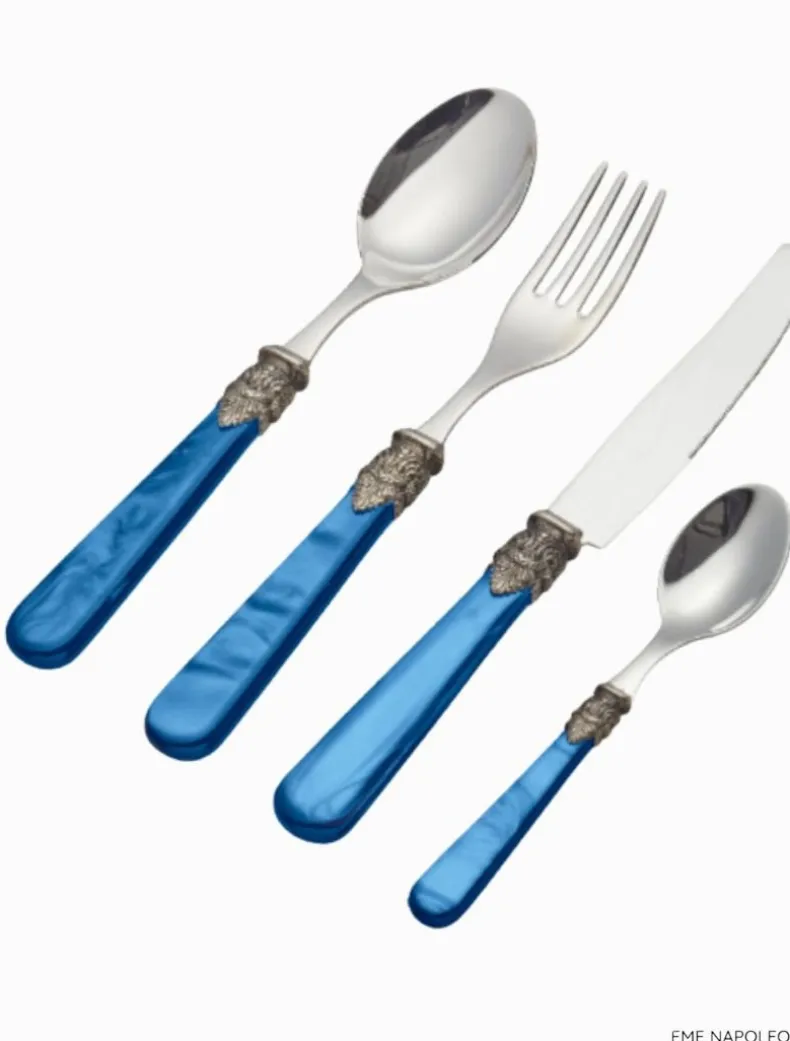 Verona 24 Piece Cutlery Set Blue