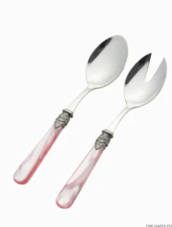 Verona 2 Piece Salad Server Pink