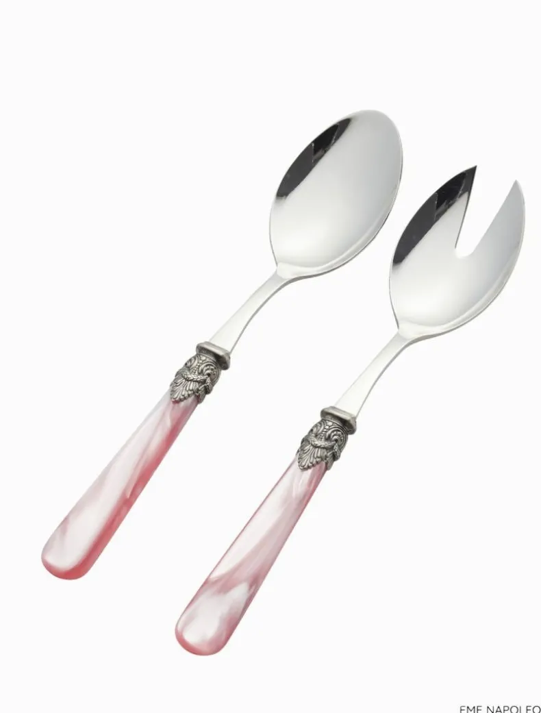 Verona 2 Piece Salad Server Pink