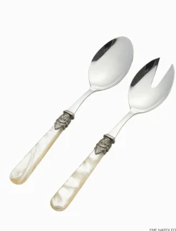 Verona 2 Piece Salad Server Ivory Pearl