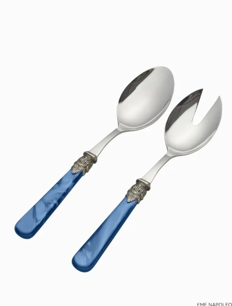 Verona 2 Piece Salad Server Blue