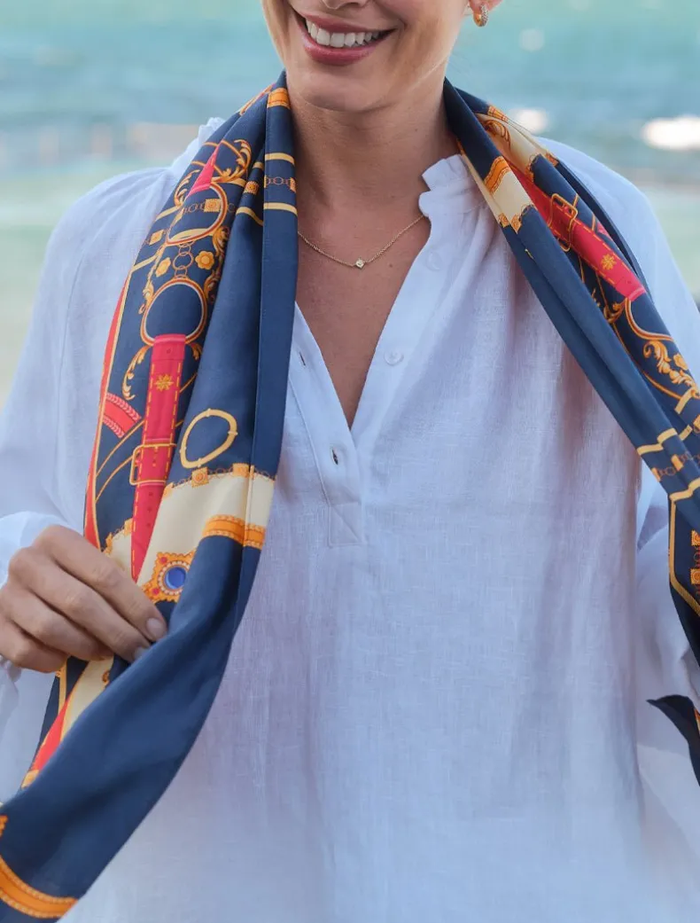 Vintage Belt Silk Scarf
