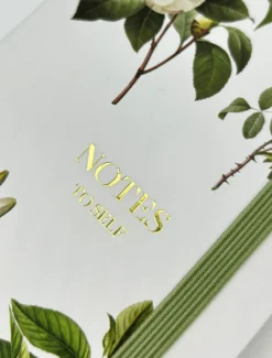 Vintage Botanical Journal White