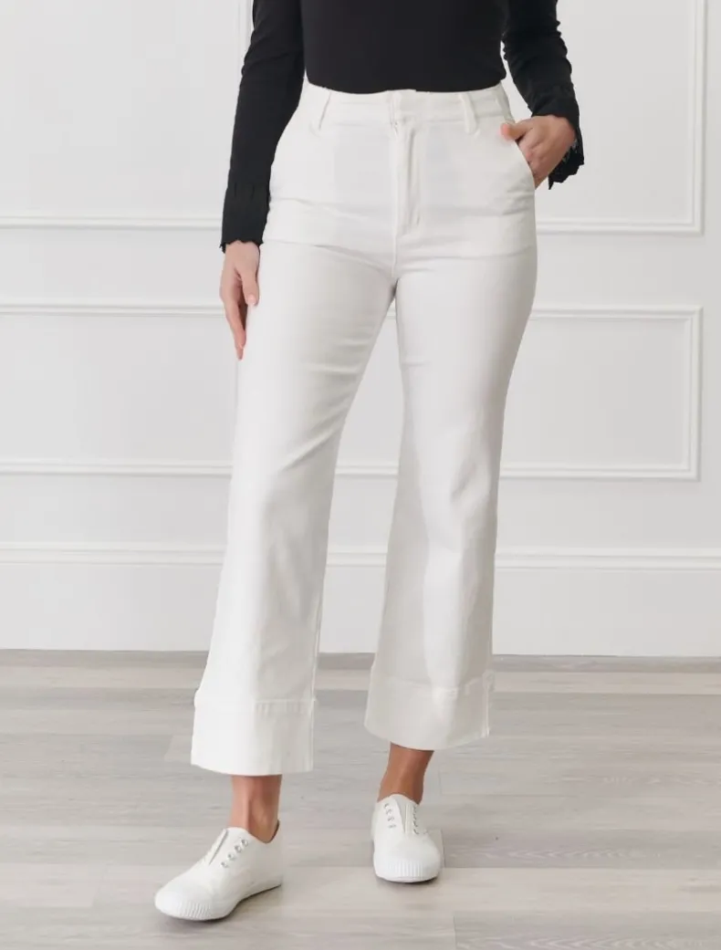 Wanda Denim Pant White