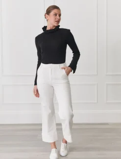 Wanda Denim Pant White