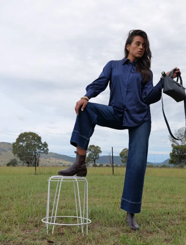 Wanda Long Leg Denim Jean Indigo