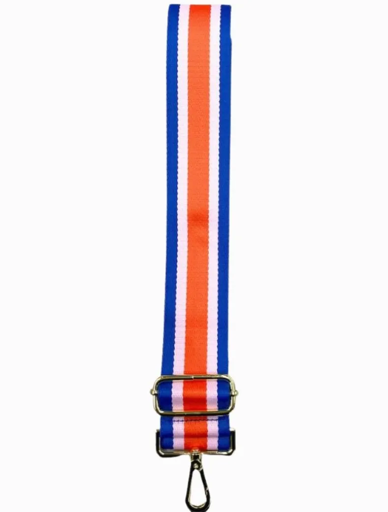 Webbing Bag Strap Cobalt Pink Orange