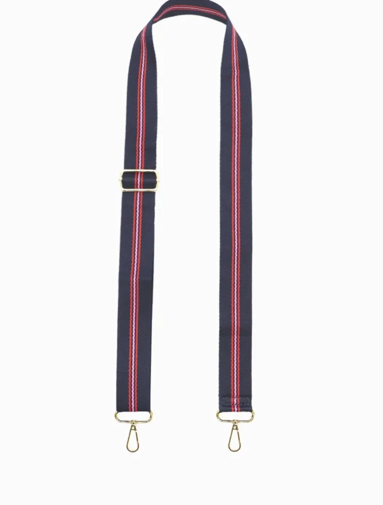 Webbing Bag Strap Navy Geranium