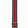 Webbing Bag Strap Navy Gold Red