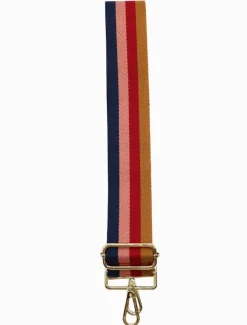 Webbing Bag Strap Navy Red Pink Tan
