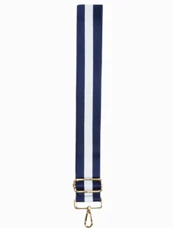 Webbing Bag Strap Navy White