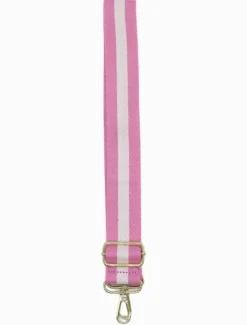 Webbing Bag Strap Pink White