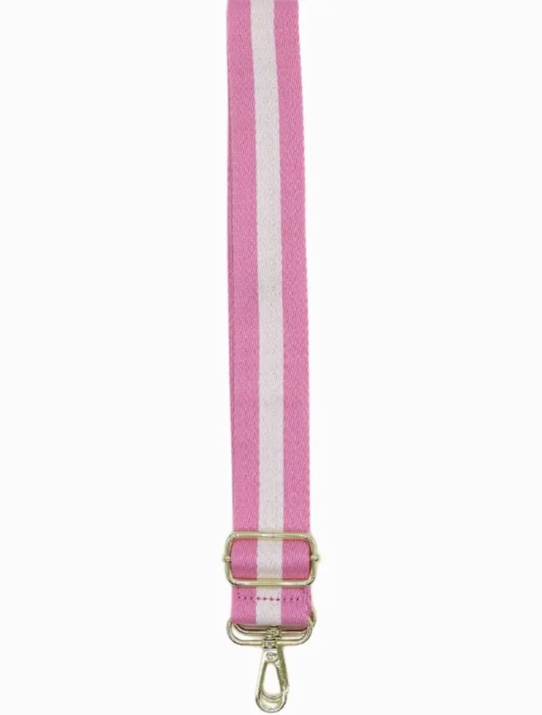 Webbing Bag Strap Pink White