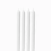 White 30cm Dinner Candle (Pack of 4)