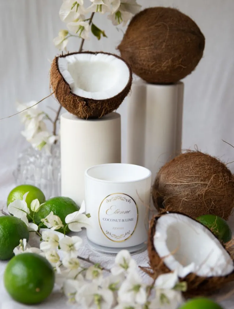 Zjoosh Candle Etienne Coconut u0026 Lime