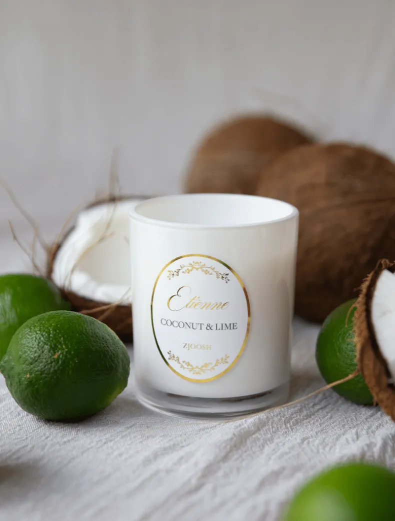 Zjoosh Candle Etienne Coconut u0026 Lime