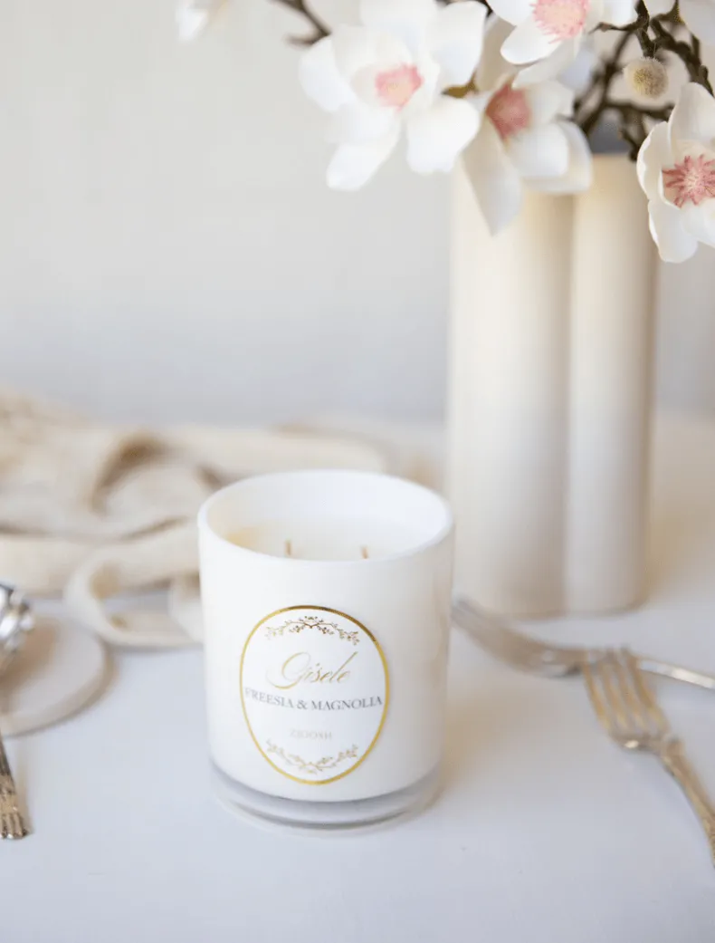 Zjoosh Candle Gisele Freesia u0026 Magnolia