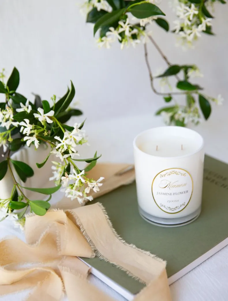 Zjoosh Candle Manon Jasmine Flower