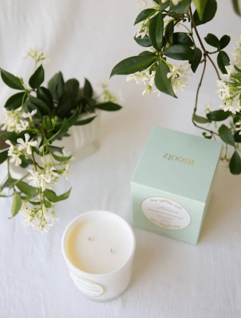 Zjoosh Candle Manon Jasmine Flower