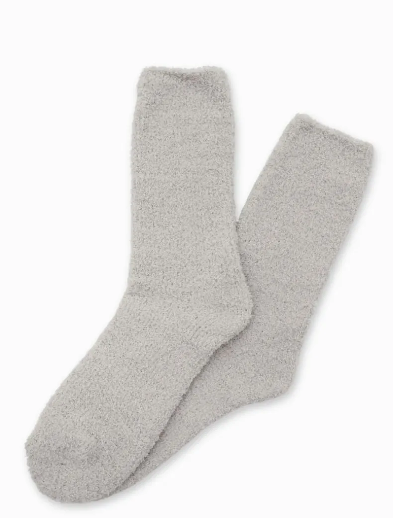 Zjoosh Plush Bed Socks Grey